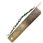 Sterling silver abalone glass blown beaded bracelet Photo 7