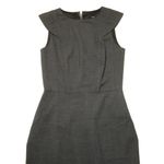 J.Crew NWT 365 Cap-Sleeve Sheath in Heather Coal Two-way Stretch Wool Dress 12 Photo 2