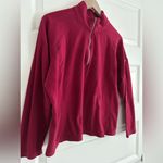 L.L.Bean Fleece 1/4 Zip Sweater Berry Pink Size XL Photo 3