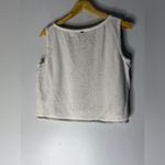 St. John‎ Sport White Crop Sleeveless Shell Sweater Large Photo 1