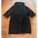 Vintage craftsmanship, 1960s Hand Tailored Black Cashmere Swing Coat Size M Size M Photo 9
