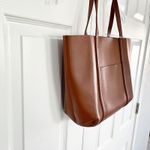 Henny and Lev Vegan Leather Danielle Tote Bag in Cognac Tan Photo 5