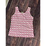 Chico’s Pink White Geometric‎ Print Tank Top Women’s Small Sleeveless Blouse Photo 1
