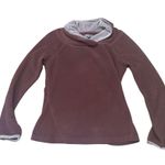 prAna  Fleece Pullover Womens Size S Maroon High Neck Activewear Outdoor Gear Photo 0