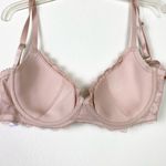 38D Savage X Fenty Champagne Nude Swiss Dot Lace Padded Underwire Bra Tan Size undefined Photo 2