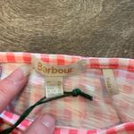 Barbour  NWT short sleeve knit shirt.  Size: XL.  Pink / white checkered. Photo 3