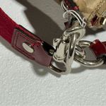 Coach Women’s Authentic Khaki/Red Signature Crossbody Handbag F-20044 Photo 7