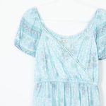 Lucky Brand Lucky‎ Brand Floral Faux Wrap Midi Dress Womens Size Small Photo 1