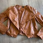 Ann Taylor Short Body Slim Fit Biker Style Moto Faux Leather Jacket sz xs Photo 1