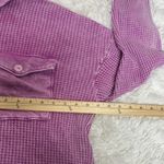 Bucket list Shacket oversized Shirt Jacket Pink Waffled Purple Size M Photo 6