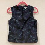 Opening Ceremony  Leaf Print Jacquard Top Size XS VGUC Photo 0