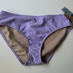 Shade & Shore womens mid-rise Bikini bottom purple Size M NWT Photo 0