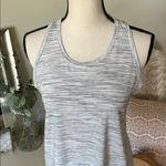 Athleta white gray heathered fly away back yoga athletic tank top small Photo 1