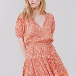 Poupette St Barth Bona Short Sleeve Mini Length Lemon Print Orange Large L Photo 0