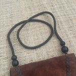 Lucky Brand  Foxy Lady Fringe Brown Suede Crossbody Purse Bag Photo 2