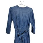Cloth & Stone Anthropologie Surplice Chambray Jumpsuit Lyocell Photo 7