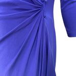 Ralph Lauren Lauren Dress Womans 8 Blue Long Sleeve Sheath Maxi Evening Gown Photo 4