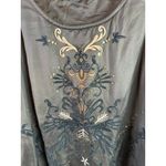 Odd Molly Embroidered Brown Satin Tank Top Size 1/Small Photo 2