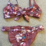 Xhilaration Floral bikini set Photo 0