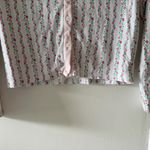 Roller Rabbit Heart Vine Nessa Cardigan in Rose Pink Size Medium Pima Cotton Photo 4