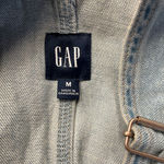 Gap Women's Denim Shortall Overalls Size M Lightwah Distressed NWT Photo 13