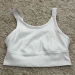 Aerie offline by  white ribbed sport bra size medium Photo 0