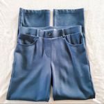 Betabrand Straight Leg Classic Dress Yoga Pants Jeanie in Navy Blue SP Photo 2