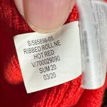 Banana Republic Linen Blend Hot Red Sweater Size XS Oversized Photo 3