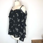 Bar III  Floral Cold Shoulder Long Sleeve Blouse Photo 3