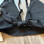 Aerie Plunge Longline Triangle Bikini Top in Black Size M NWT Photo 4