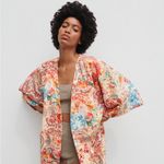 ZARA  Patchwork Print Kimono‎ Photo 1