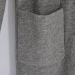 ZARA NEW  Short Knitted Coat With Scarf Oversized Wool Blend Gray Women's XS Photo 8