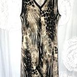 Soft Surroundings  Slinky Stretch Extravaganza Animal Print Midi Dress Size Large Photo 0
