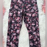 Lululemon Fast Free Crop II *Nulux 19” Peony Multi Floral Leggings Women Size 8 Photo 3