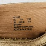 Coach  Casey Metallic Gold Leather Slip-On Espadrille Flats - US 8 Photo 4