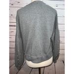 Hollister Sweatshirt Pullover Medium Gray Beaded Long sleeves Preppy 90s Y2K Photo 8