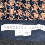 Veronica Beard  Adriel Houndstooth Flap Pocket Mini Skirt Women Size 4 Brown Photo 7