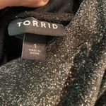Torrid Black and silver sparkly pants and top never worn Photo 4