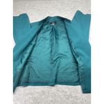 Nine West Blazer Womens 18W Teal Open Front Lined Career Jacket Stretch Pockets Photo 6