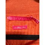 Peter Millar  Golf Full Zip Cable Knit Jacket Peach Orange Size Medium 100% Wool Photo 4