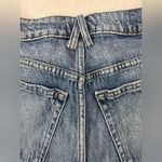 Maurice's  8 Raw Hem Button Fly Medium Wash Blue Jeans Denim  Shorts Photo 3