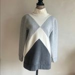 Talbots T  Chevron Colorblock Mock Neck Sweater Size Small Photo 1