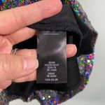 simply styled Women's Multicolor Sequins Short Sleeve Blouse Size M Concert Photo 7