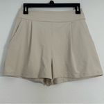 Susana Monaco NWT  Blanched Almond High Waist Tailored  Comfortable Shorts Photo 3