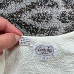 Leslie Fay Vintage Petites Textured Peplum Top & Skirt Set Black Cream 14 Photo 6