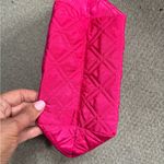New Lancôme Pink Quilted Women's makeup jewelry Bag Photo 5