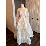 Vintage 60's 70's Victorian Lace Prairie Cottage Wedding Gown Dress High Neck Size undefined Photo 4