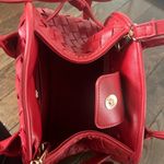 Urban Expression Urban Expressions Kristie Red Woven Satchel, vegan leather Photo 1