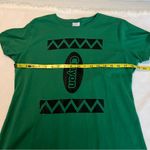 Green Crayon Short Sleeve T Shirt Women’s Size Large Costume Teacher Daycare Photo 5