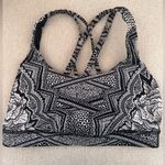 Lululemon Energy Sports Bra Geometric Black/White Size 4 Photo 1